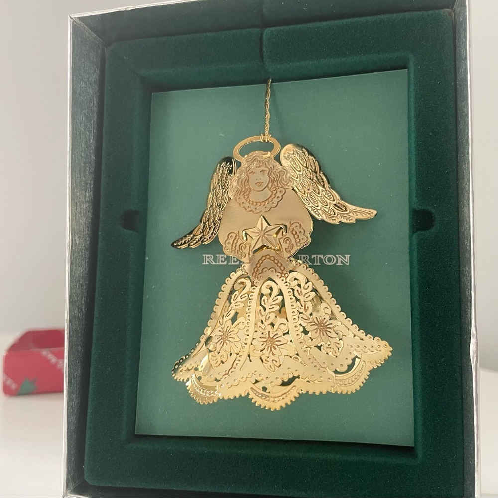 Vintage Reed & Barton Ornament - Gold Angel